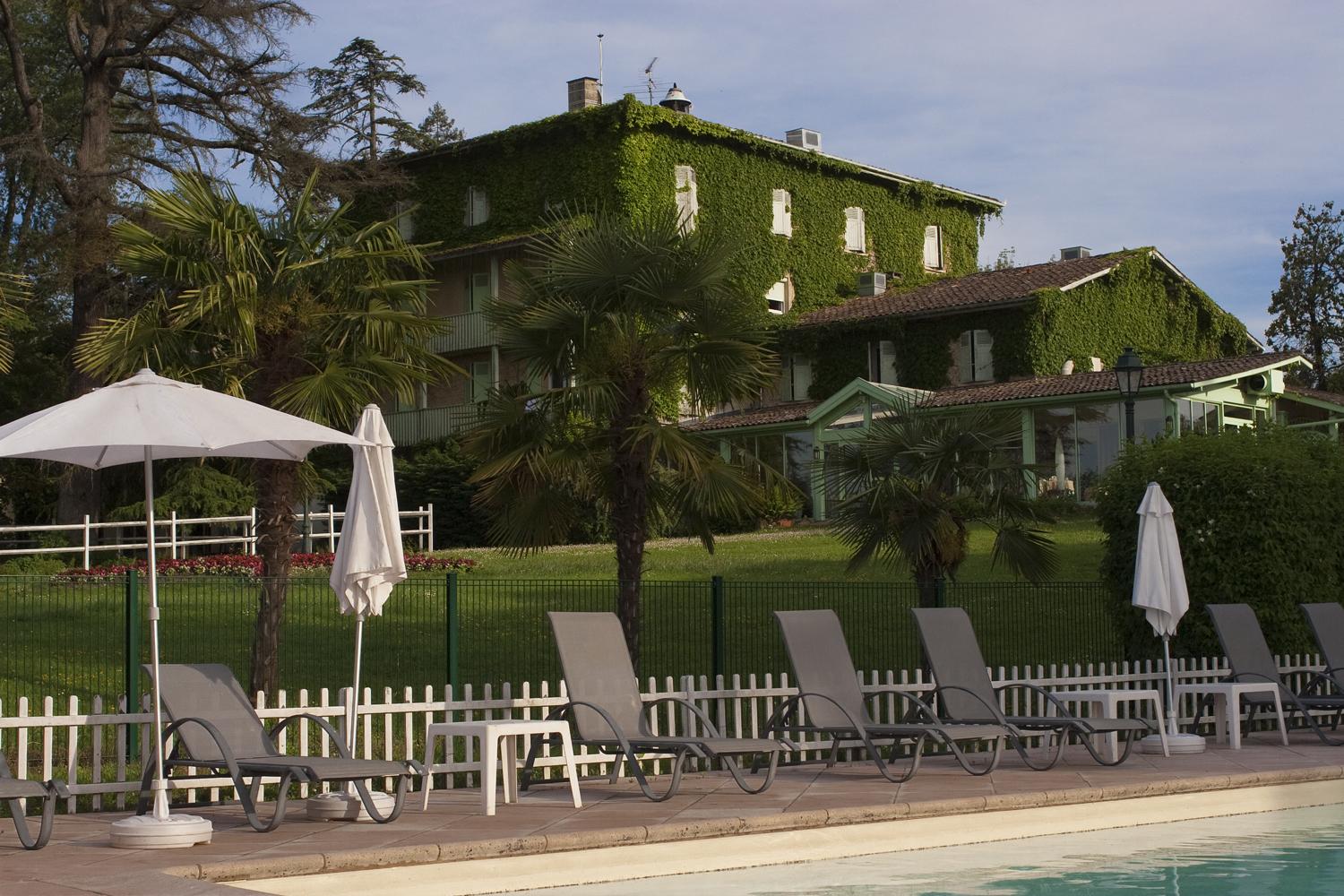 Logis Hotels- Hotel Et Restaurant Domaine De Fompeyre Bazas Kültér fotó