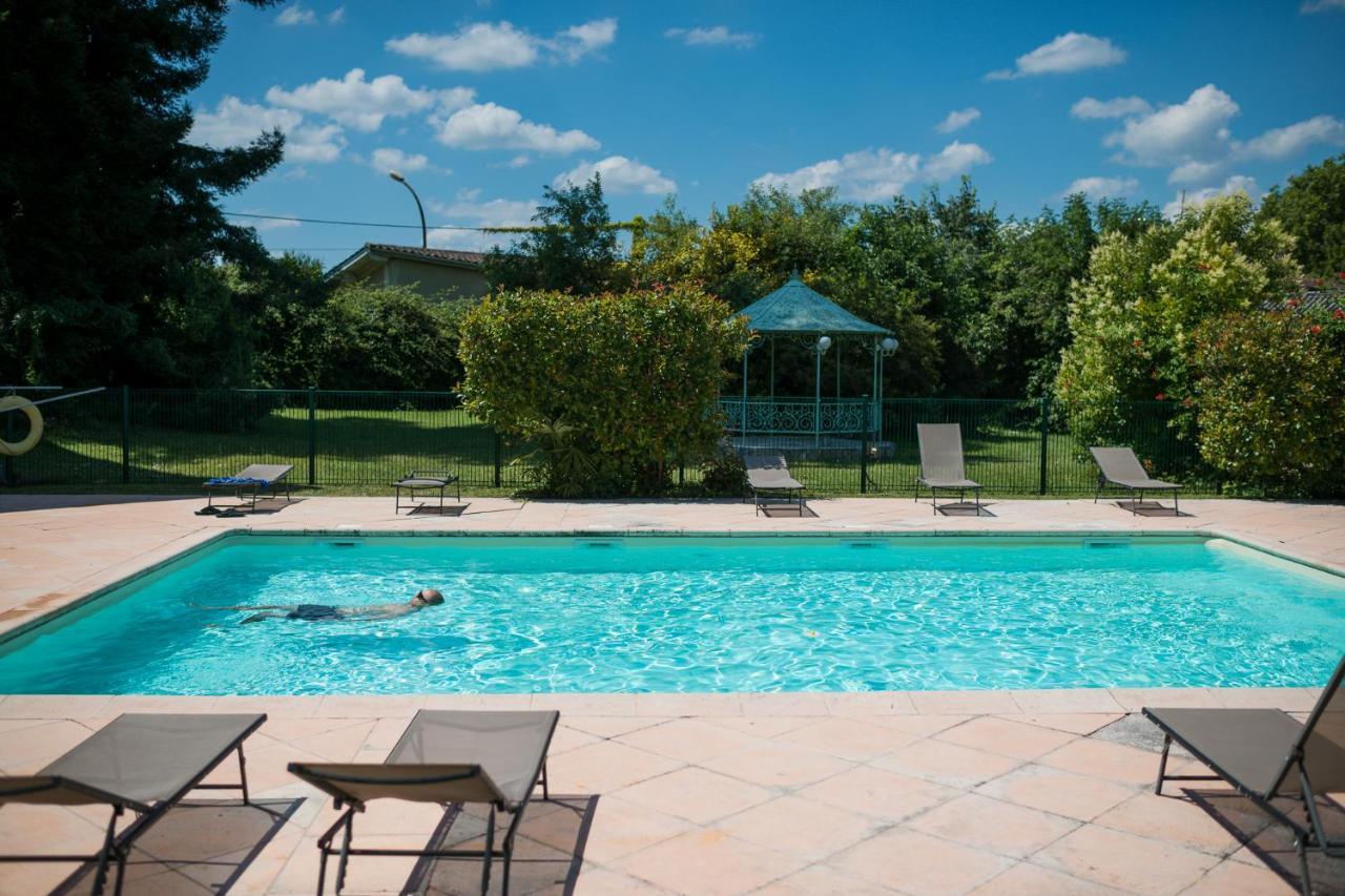 Logis Hotels- Hotel Et Restaurant Domaine De Fompeyre Bazas Kültér fotó